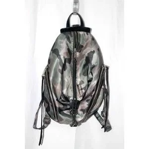 Rebecca Minkoff Julian Nylon Backpack in Camuflauge Rebecca Minkoff Julian Nylon Backpack Camo Print Green Khaki  main image 2